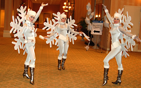 3 Snowflake Girls by Stilt Pros