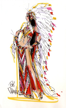 Bob Mackie Sketch_Half Breed