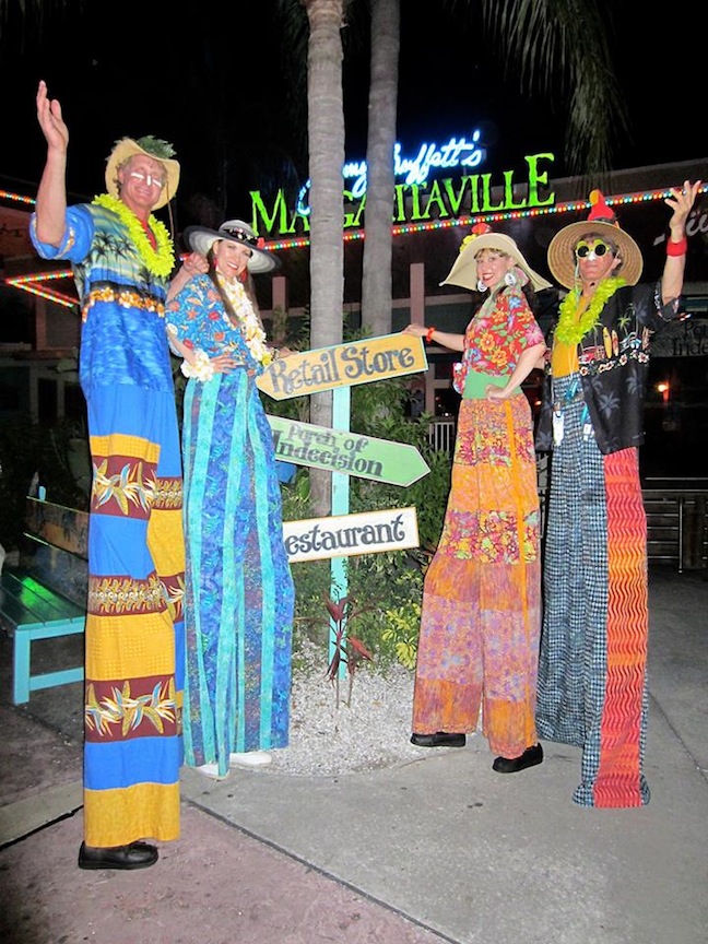 Key West Tropical Stilt Walkers by Stilt Pros