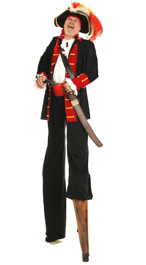 Pirate Stilt Walker by Stilt PRos