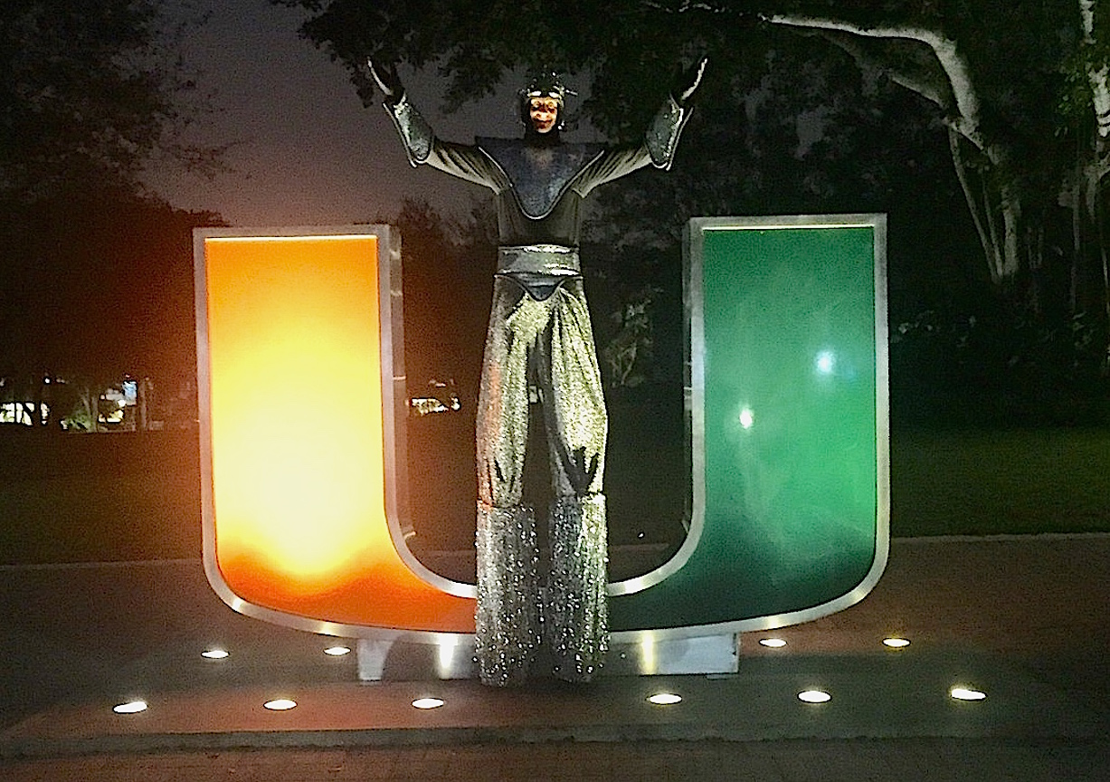 Sci-Fi Stilt Walker by Stilt Pros at University of Miami