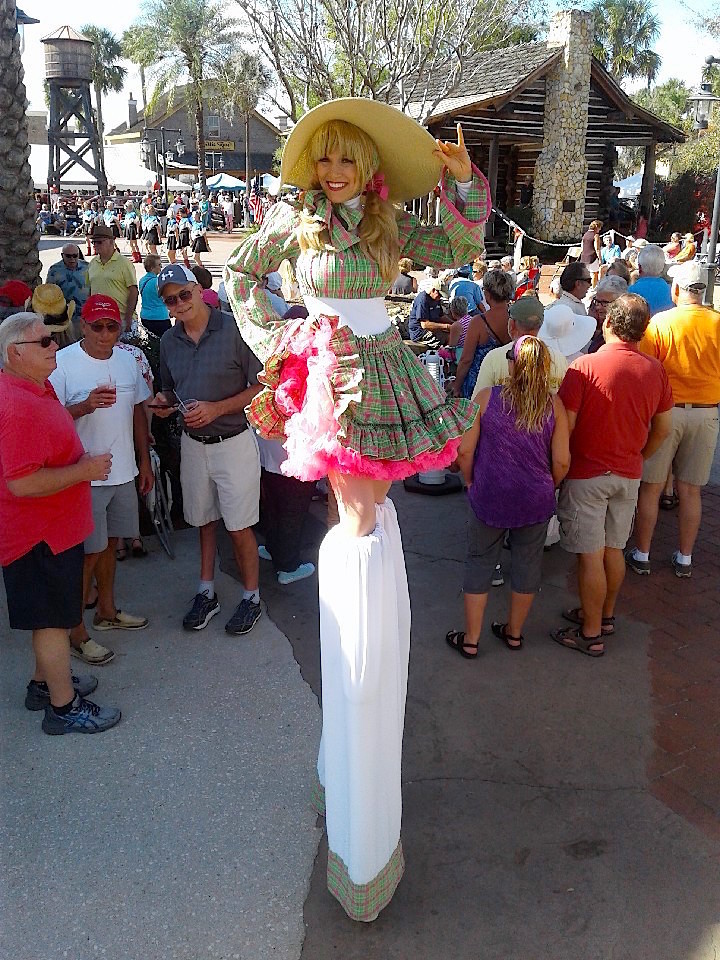 STRAWBERRY FEST STILT WALKER BY STILT PROS