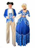 COLONIAL LADY AND GENT BY STILT PROS