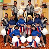 CHEERLEADER AND REFEREE STILT WALKERS BY STILT PROS