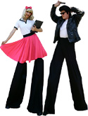 50's Style Stilt Walkers by Stilt Pros