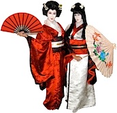 GEISHAS-AND-KABUKI-LION-by-STILTPROS