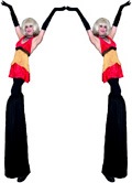 Go-Go Girl Stilt Walkers by Stilt Pros