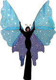 SPARKLING BUTTERFLY STILT WALKER BY STILT PROS