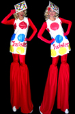 Twister Game Stilt Walkers by Stilt Pros