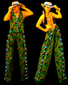 TROPICAL BEACH PARTY STILT WALKERS BY STILT PROS