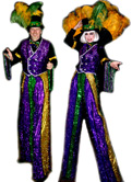 FABULOUS MARDI GRAS STILT WALKERS BY STILT PROS